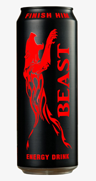 Энергетический напиток BEAST SAMURAI BLACK 0.45 л