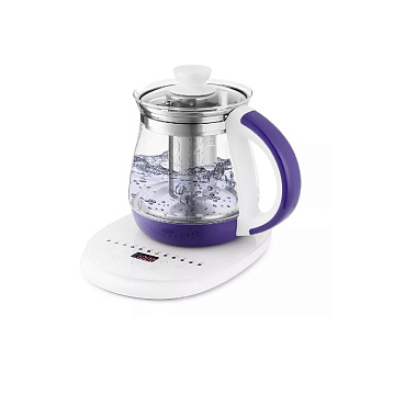 Чайник КТ-6130-1 (бело-фиолетовый)