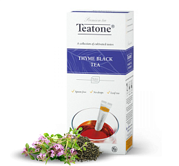 Чай Teatone черный с чабрецом 15шт/уп*1,8г